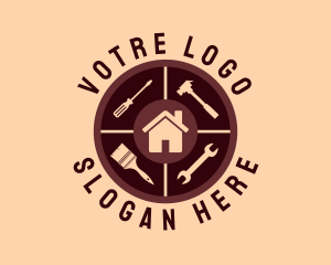 Residence Construction Tool  Logo