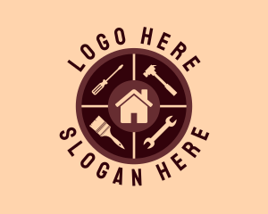 Village - Residence Construction Tool logo design