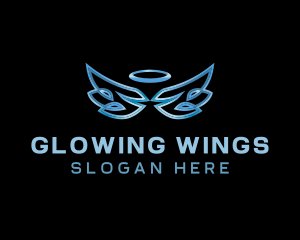 Halo Angel Wings logo design