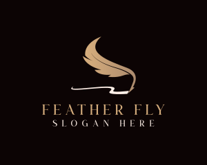 Writing Feather Pen Author  logo design