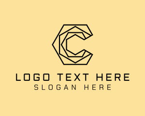 Letter C - Minimalist Construction Letter C logo design