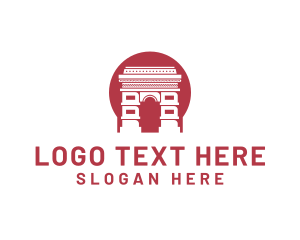 Arch - Arc De Triomphe logo design