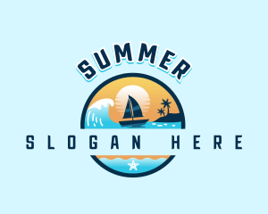 Tropical Island Sailing logo design