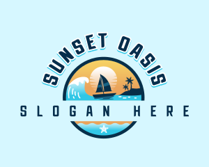 Tropical Island Sailing logo design