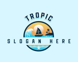 Tropical Island Sailing logo design