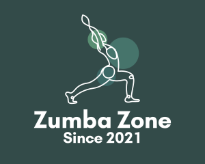 Zumba - Stretch Yoga Monoline logo design