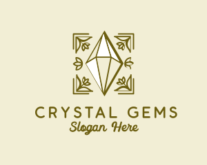 Premium Crystal Gem logo design