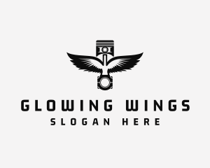 Automotive Piston Wings logo design