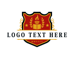 School - School Shield Education logo design