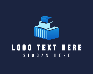 Container - Cargo Shipping Container logo design