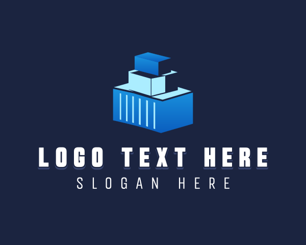 Container - Cargo Shipping Container logo design