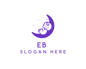 Maternity - Moon Baby Nursery logo design