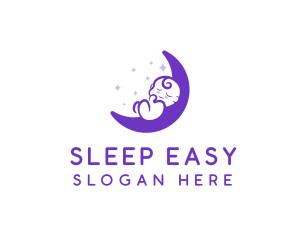 Moon Baby Nursery logo design