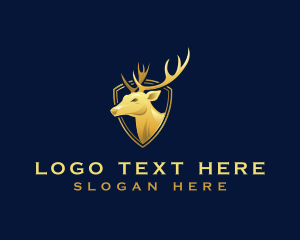 Antler - Deer Stag Buck logo design