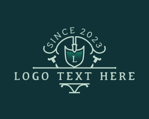 Trowel - Shovel Landscaping Trowel logo design