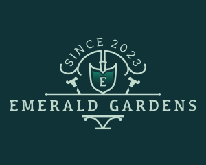 Shovel Landscaping Trowel logo design