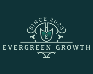 Shovel Landscaping Trowel logo design