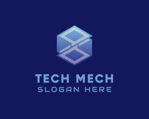 Cyber Tech Cube logo design