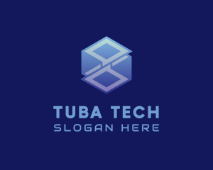 Cyber Tech Cube logo design