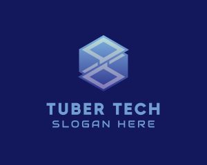 Cyber Tech Cube logo design