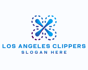 Aerial Propeller Drone Logo