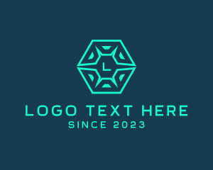 App - Cyber Hexagon Technology Software logo design