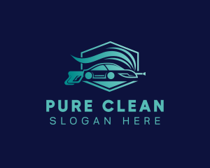 Car Cleaning Pressure Wash logo design