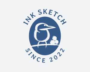 Sketch Finch Bird logo design