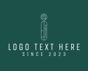 Cyber - Network Tech Letter I logo design