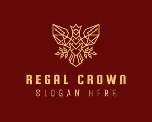 Falcon Crown Crest logo design