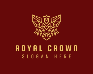 Falcon Crown Crest logo design