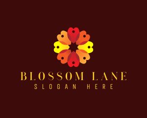 Bloom Flower Petal logo design