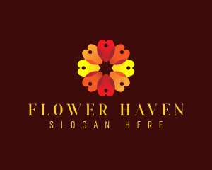 Bloom Flower Petal logo design