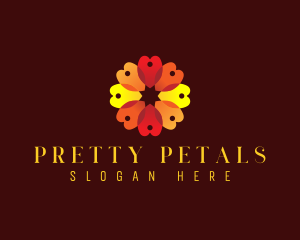 Bloom Flower Petal logo design