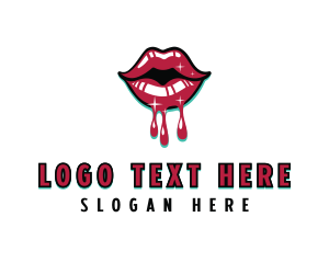 Porn - Intimate Sexual Lips logo design