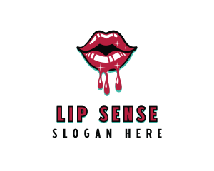 Intimate Sexual Lips logo design