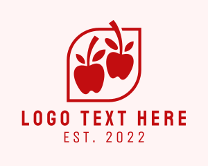 Fruit Stand - Red Apple Fruit Stand logo design