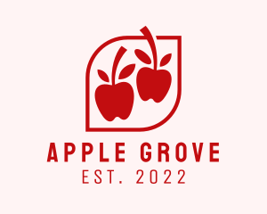 Red Apple Fruit Stand logo design