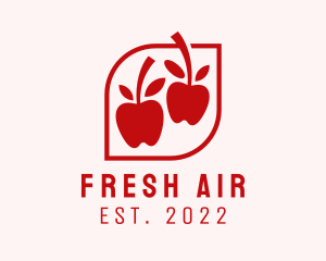 Red Apple Fruit Stand logo design