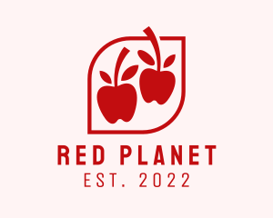 Red Apple Fruit Stand logo design