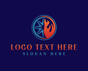 HVAC Heating Cooling Logo