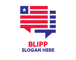 Political - Patriotic Chat Boxes logo design