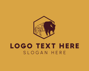 Oxen - Buffalo Ranch Meat logo design