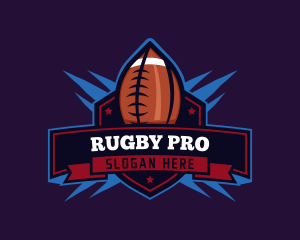 Rugby - Football Athlete Club logo design
