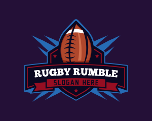 Rugby - Football Athlete Club logo design