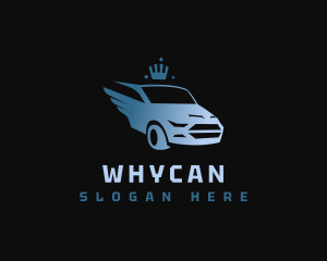 Car Accessories - Winged Car Crown logo design