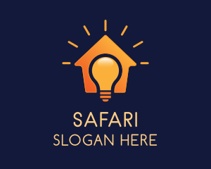 Smart Idea Bulb House  Logo