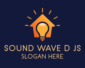 Smart Idea Bulb House  Logo