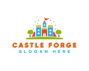 Castle Kindergarten Nursery logo design