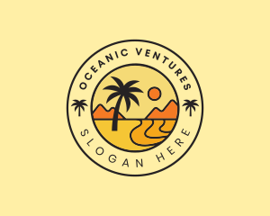 Island Beach Getaway logo design